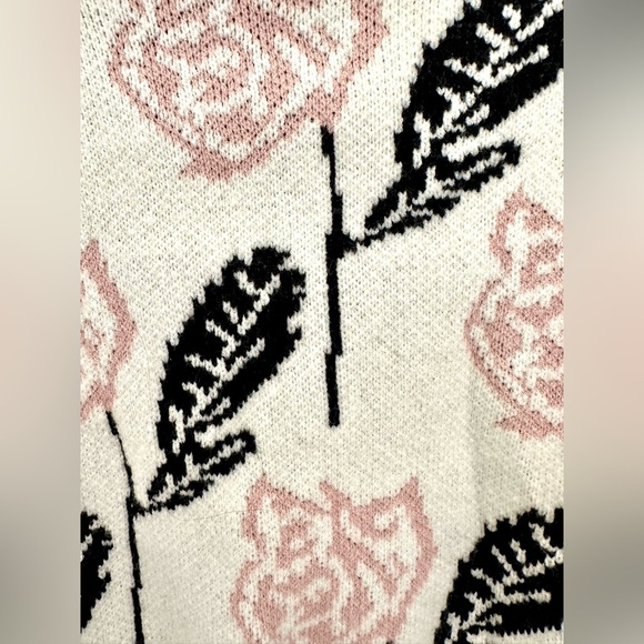 Anthropologie - Crop Printed Knit Shrug Sweater Floral OS Maeve NWOT - Picture 7 of 9